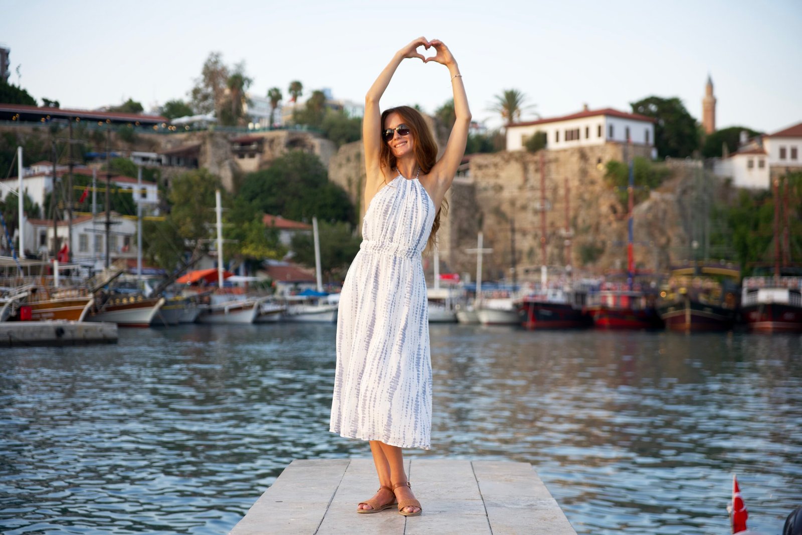 Kaleici Old Town marina in Antalya where dental tourism patients relax between treatment appointments